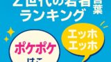 AI関連のブログ 2025年最新版のZ世代トレンドを紹介する日本語デザインのアイキャッチ画像。「Z世代の若者言葉ランキング」という青いタイトルと、「ポケポケ」「エッホエッホ」などの流行語を吹き出しで示したデザイン。